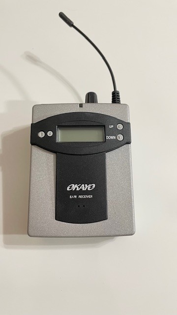 OKAYO Wireless Language Interpretation System EJ-7R Receiver – NEW