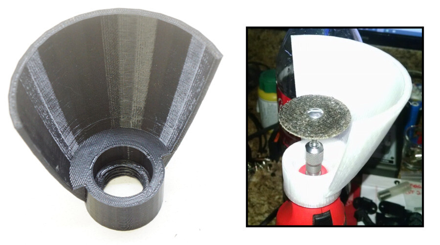 Rotary Tool Safety Shield Guard Threaded Fits Dremel Tools & Milwaukee M12