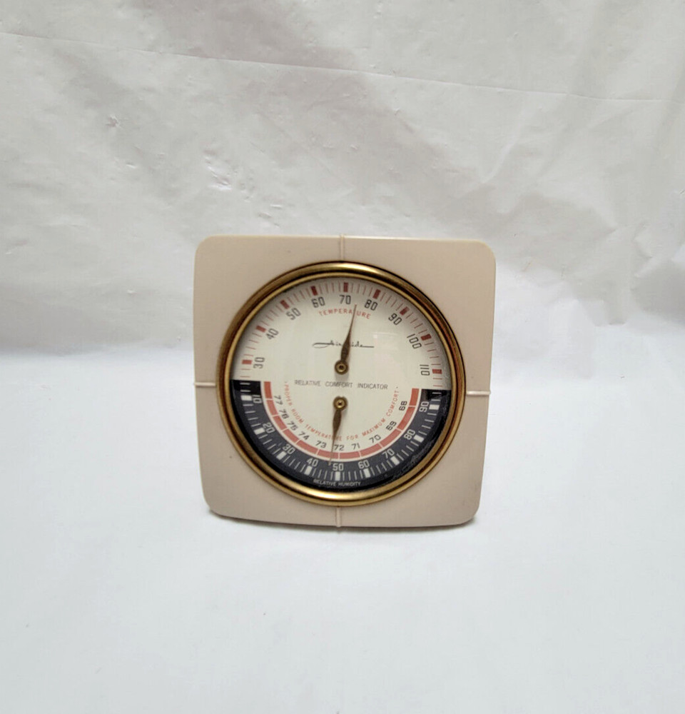 Vintage Airguide RELATIVE COMFORT INDICATOR Table Top Model Humidity Temperature