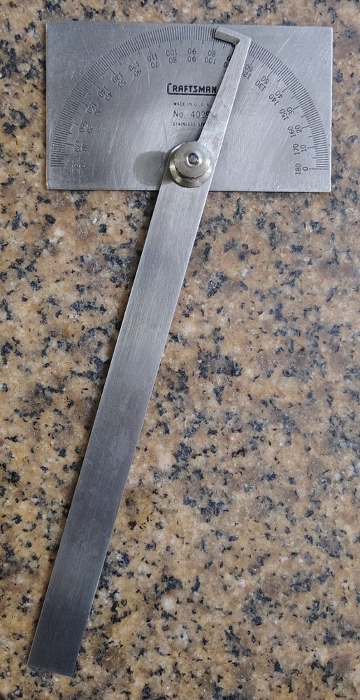 🗽VINTAGE CRAFTSMAN No. 4029  PROTRACTOR