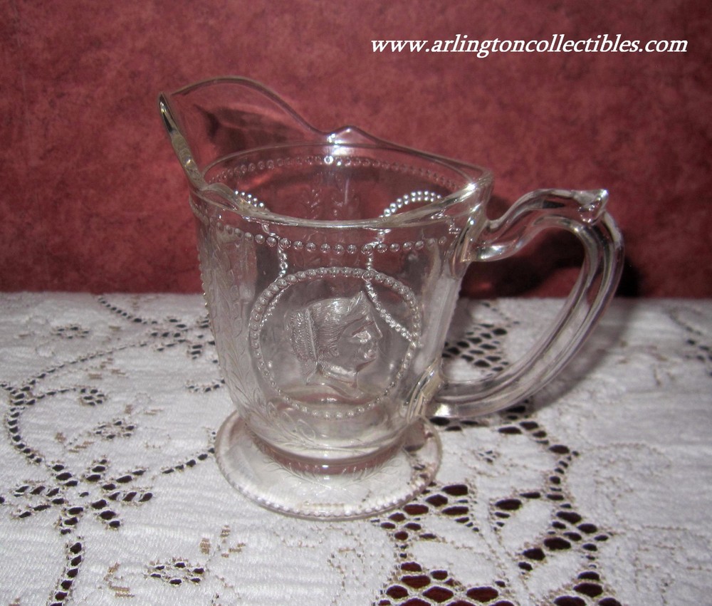 EAPG ☆ Ceres Cameo Creamer ☆ by ATTERBURY & CO ☆ ca 1870