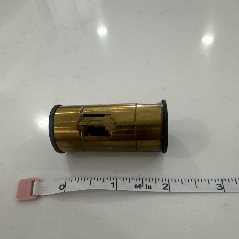 Antique Brass Microscope Objective Lens Original Pre-1930