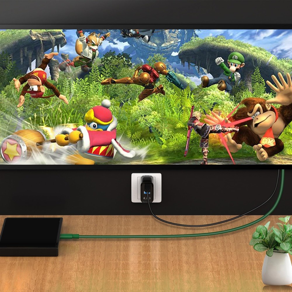 Compact Switch Dock with 100W Charging & Broad Compatibility - Travel-Friendly