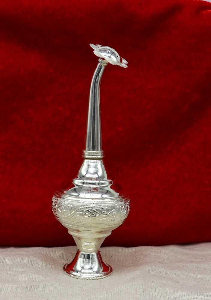 925 sterling silver spray bottle, silver perfume bottle, puja article su164