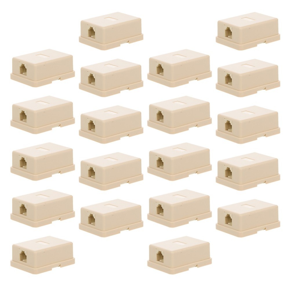 20 Pcs Telephone Accessories Plastic Junction Box Cable Splitter