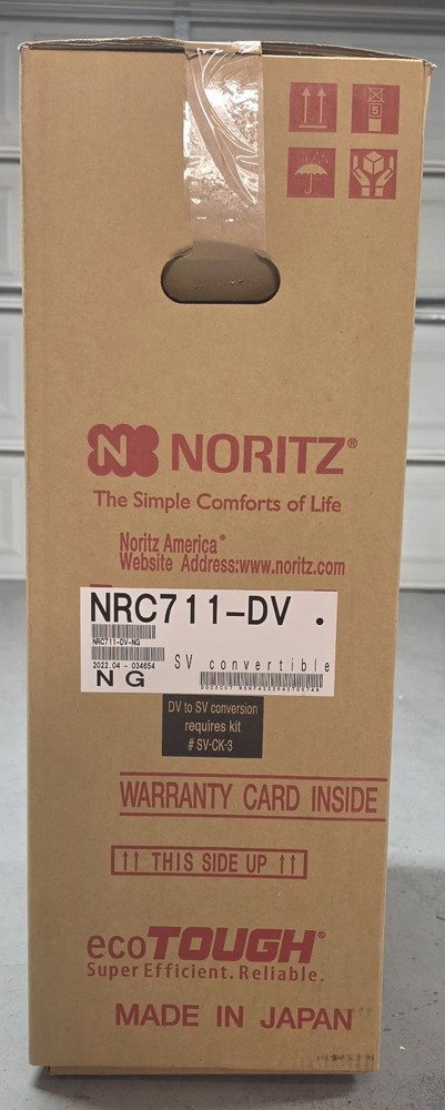 Noritz NRC711-DV-NG Natural Gas Tankless Water Heater 157k BTU Indoor (NEW)🔥