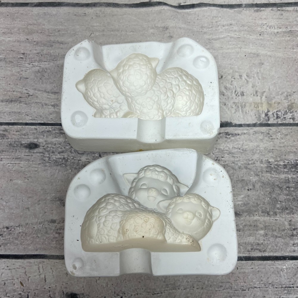 Ceramic Slip Casting Mold Lazy Lambs TAG #508