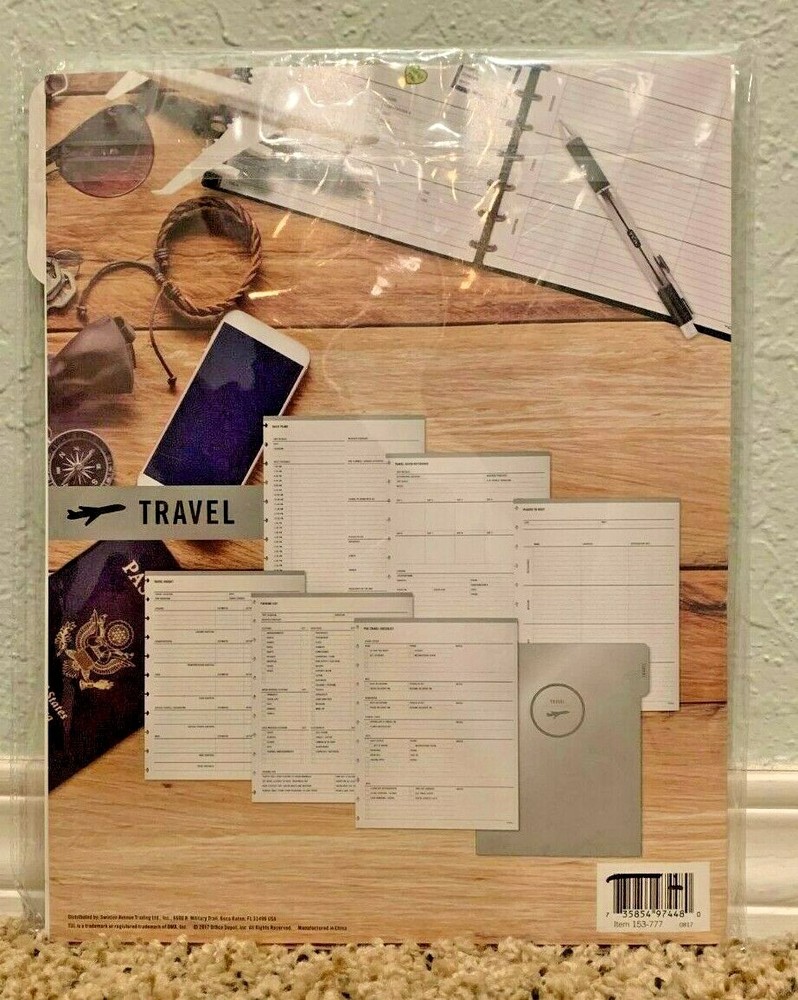 TUL Custom Note-Taking System Discbound Travel Insert Refill, 8 1/2" x 11