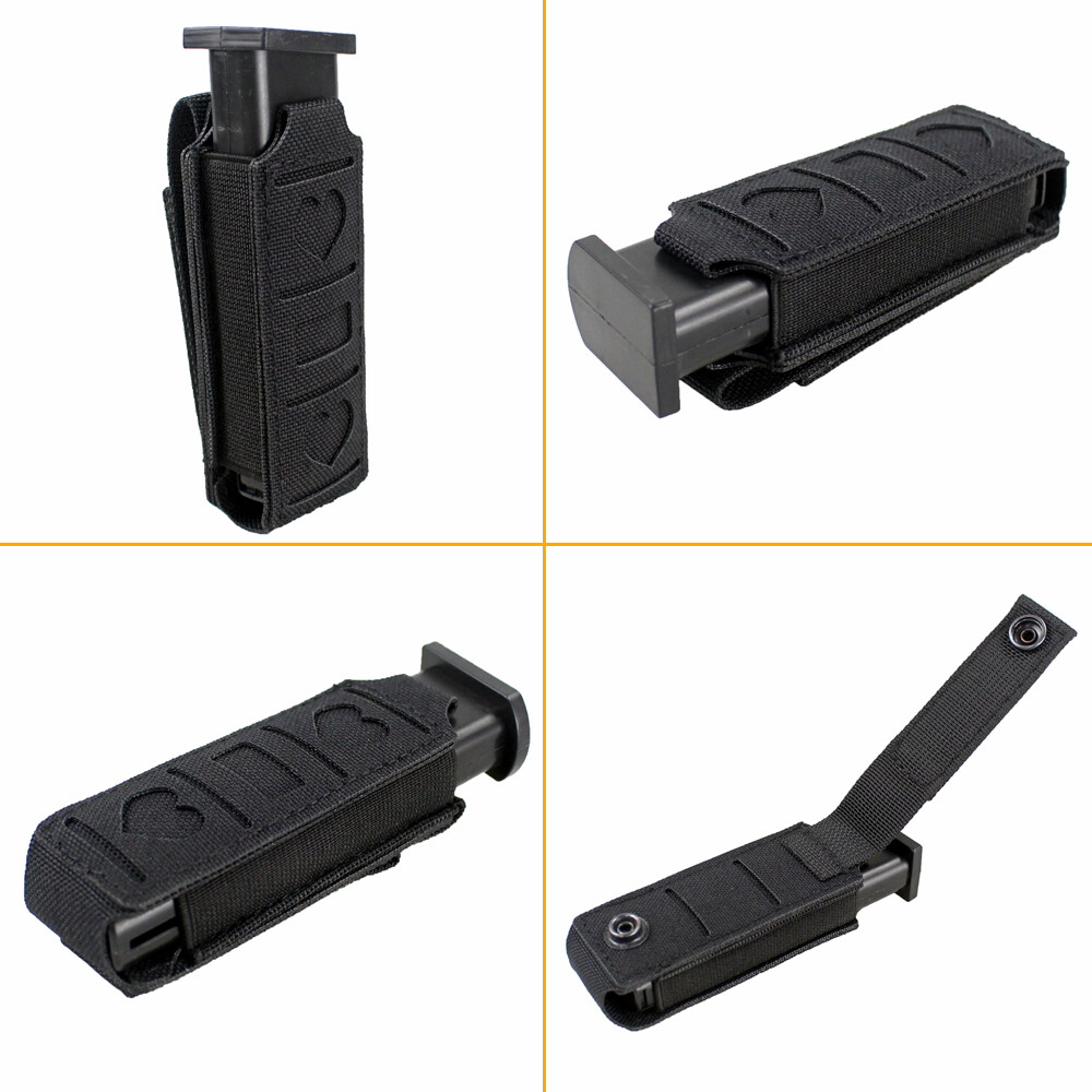 US Tactical Magazine Pouch Holster for 9mm 45APC Pullable Quick-pull Mag Sleeve