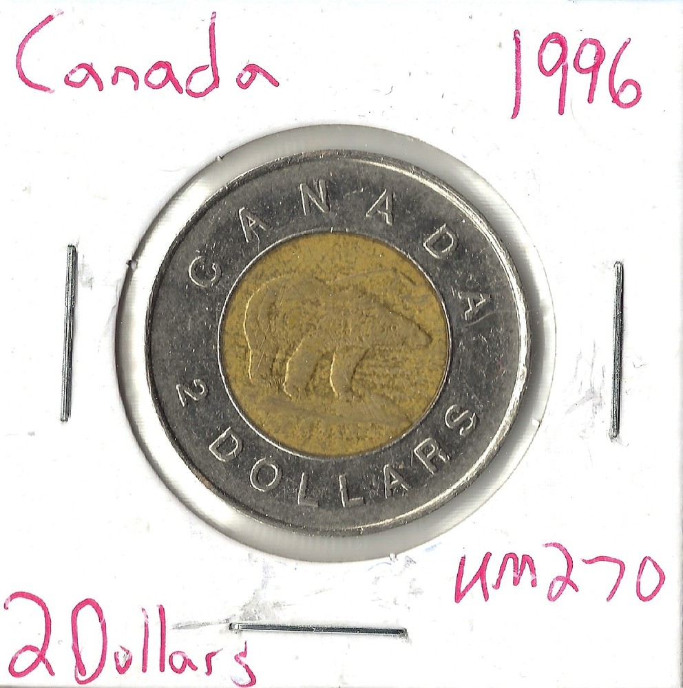 Coin Canada 2 Dollars 1996 KM270, bimetallic