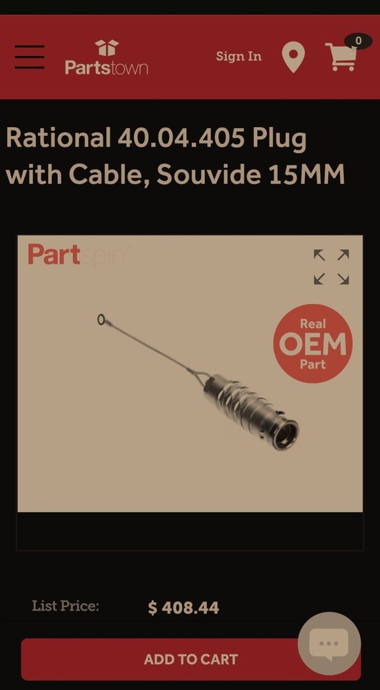 Rational Combi Oven Plug