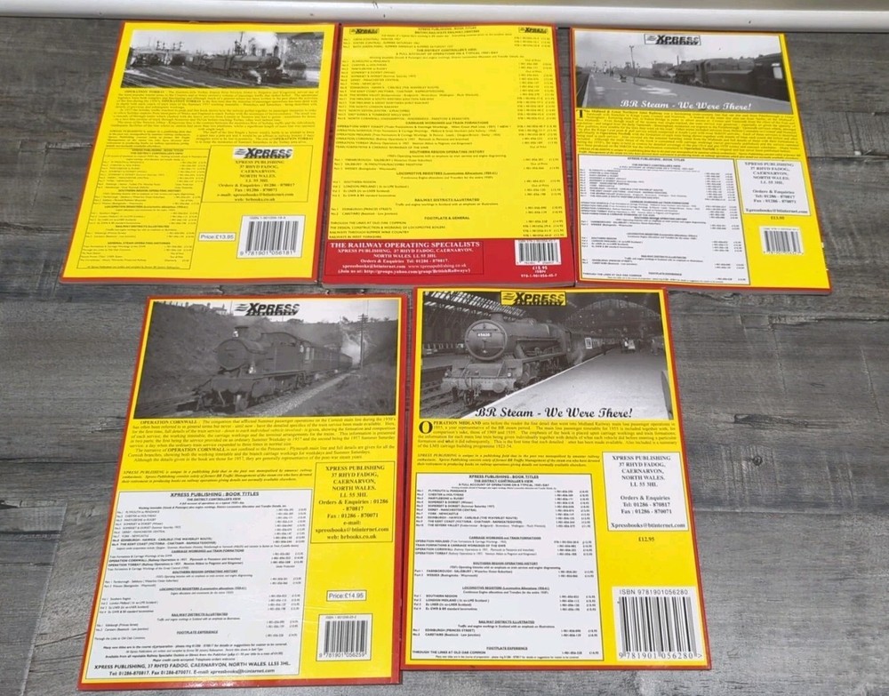5 Xpress Operation Railway History Books