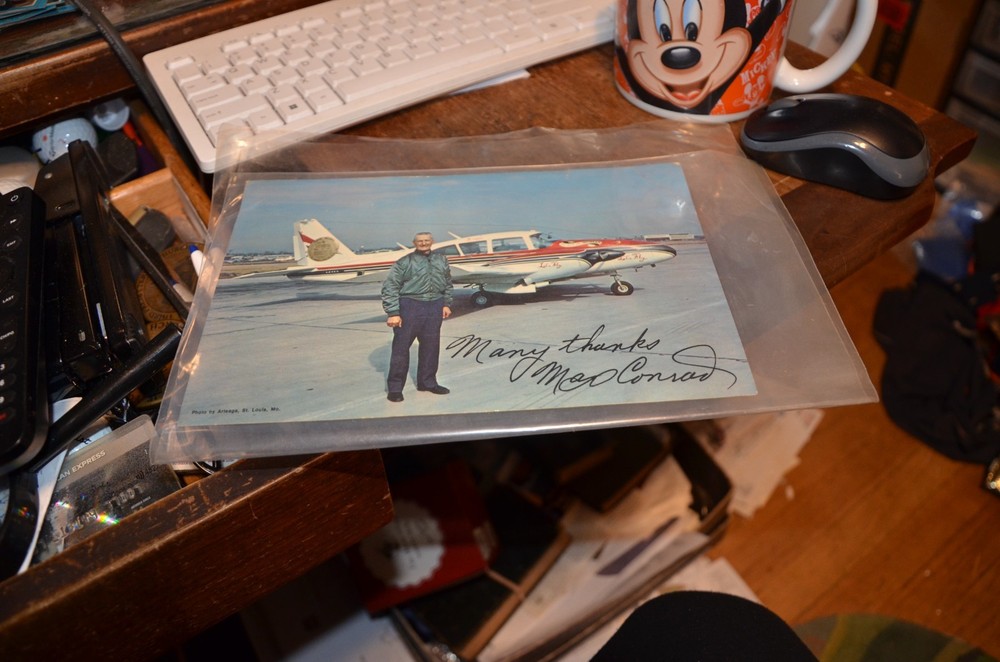Pilot Max Conrad Signed Post Card