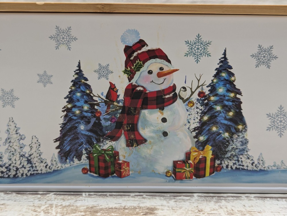 Christmas Decor Tin Box Festive Container
