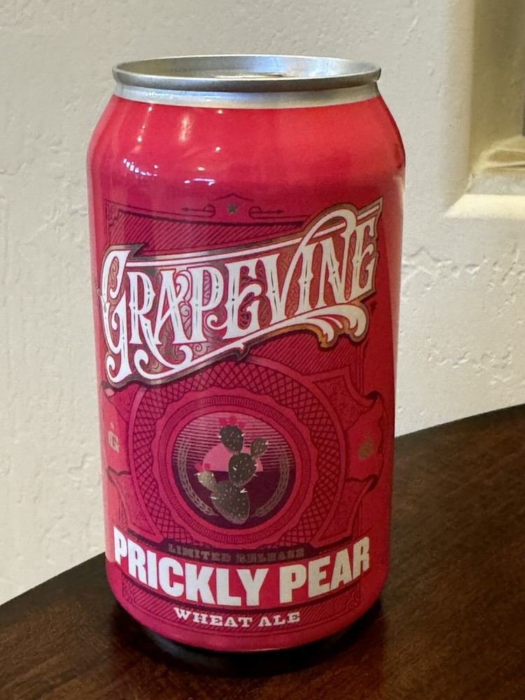 Grapevine Prickly Pear Wheat Ale - Empty Beer Can Bottom Opened - Texas