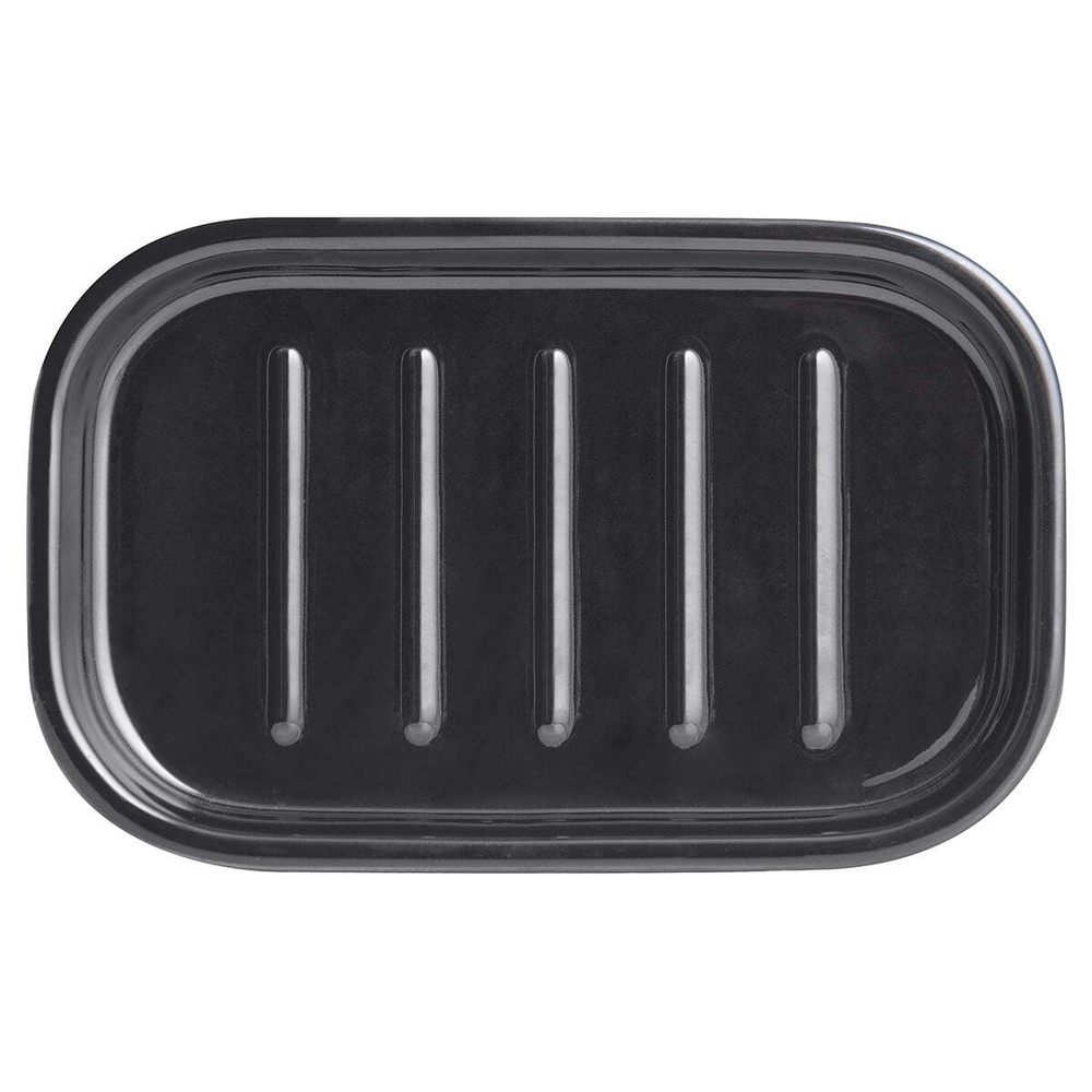Mainstays Basic Ceramic Soap Dish Rich Black