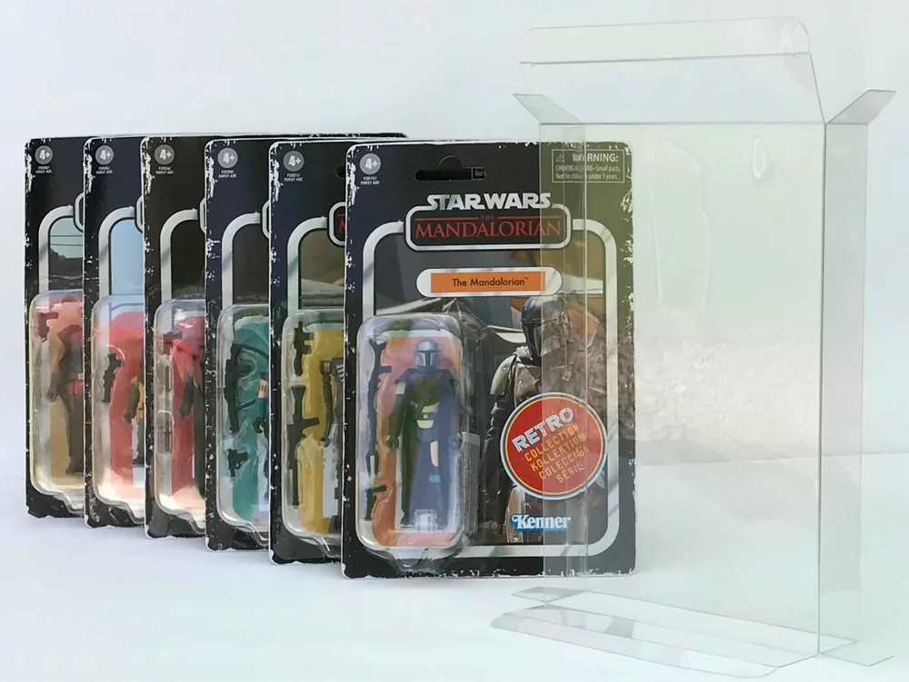 Star Wars Vintage 3.75" Action Figures Plastic Protective Cases Display Storage