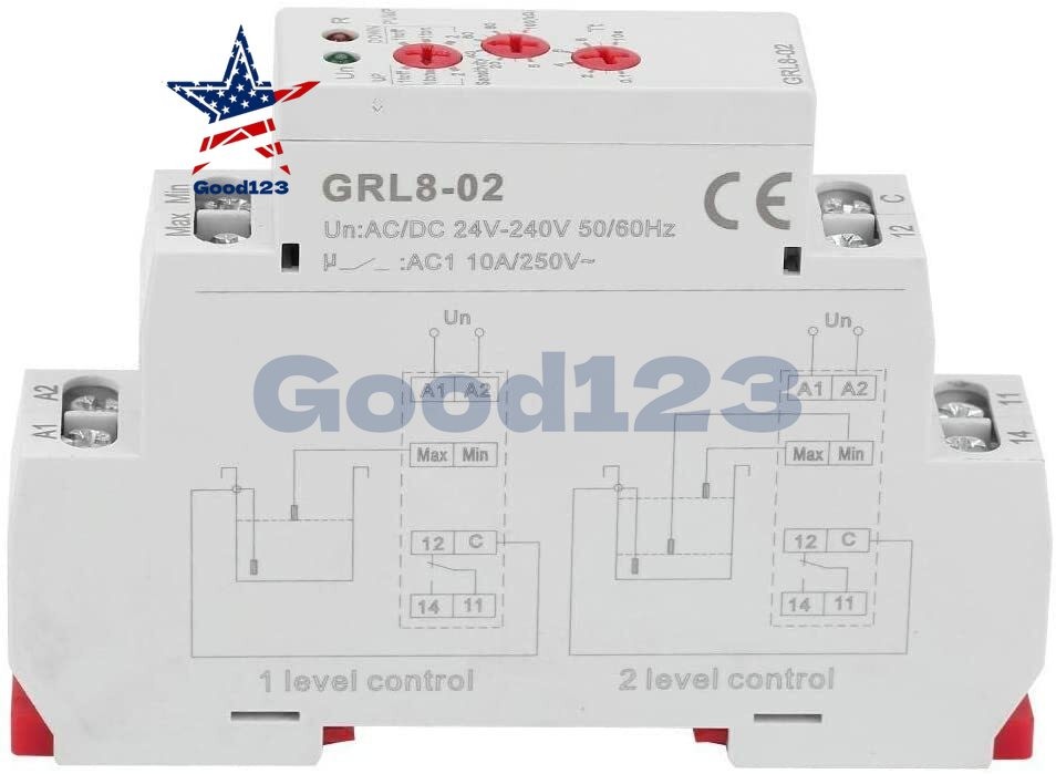 GRL8-02 10A AC/DC24-240V Liquid Level Control Relay