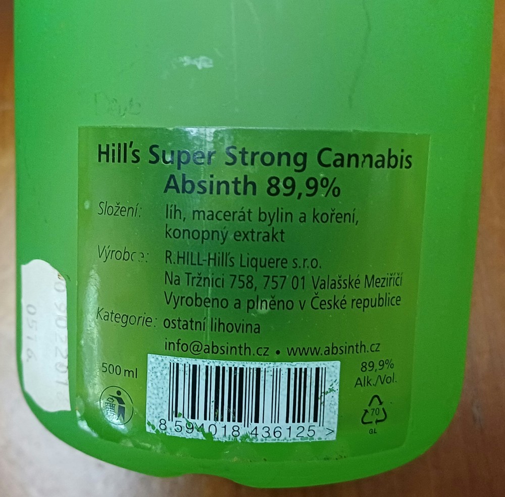 ABSINTH, SUICIDE ABSINTH, SUPER STRONG, CANNABIS, 500ML, SKULL, EMPTY BOTTLE
