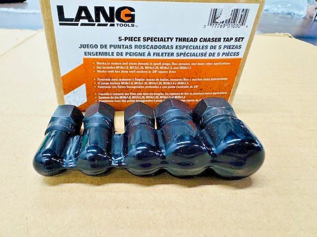 Lang 1030 5 Piece Spark Plug Thread Chaser Tap Set
