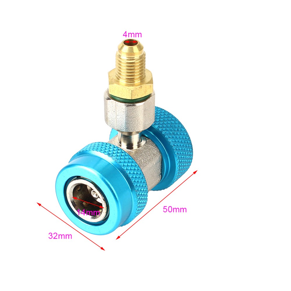 Adjustable Low side Air Condition R134A Quick Coupler Adapter Manifold Connector