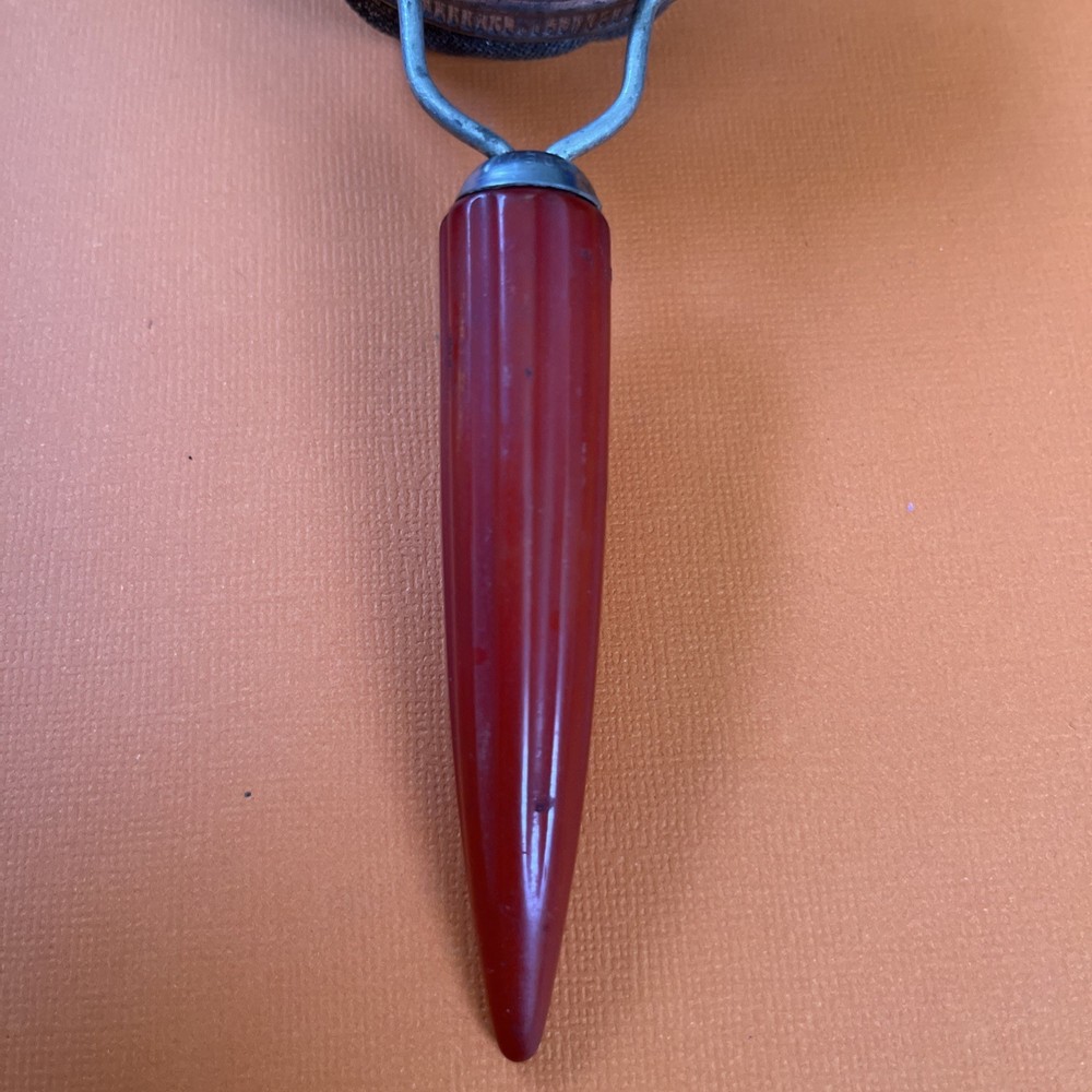 Vintage Red Bakelite Hand Sifter