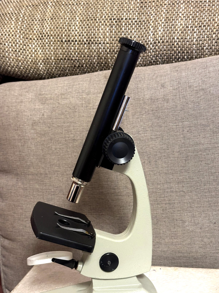 Vintage Microscope UNNAT-1 USSR OPTA Soviet school microscope