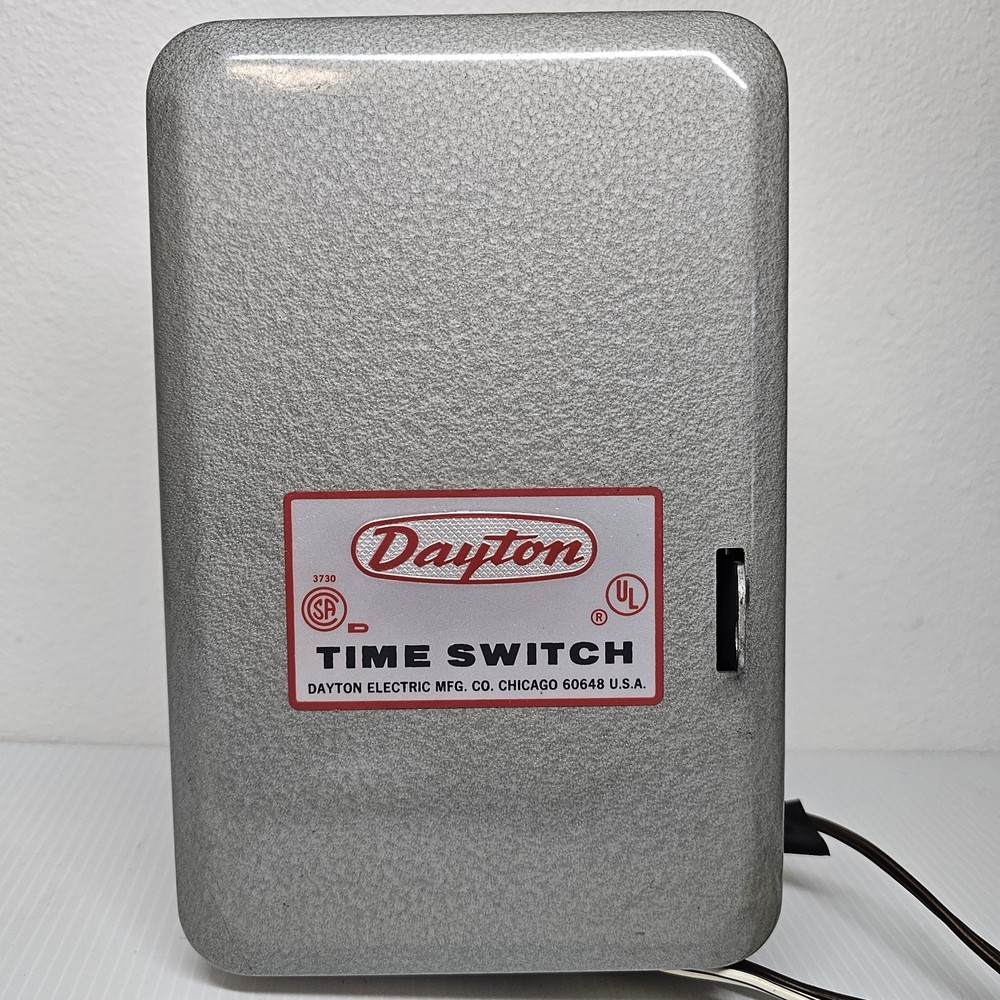 Vintage Dayton Time Switch Repeat Cycle Timer Model 2E355 TESTED WORKS