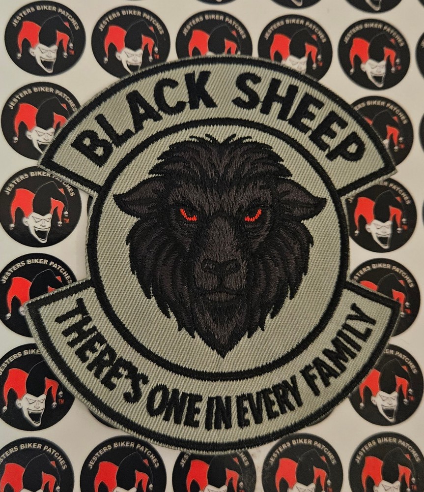 Black Sheep Embroidered  Patch MI015
