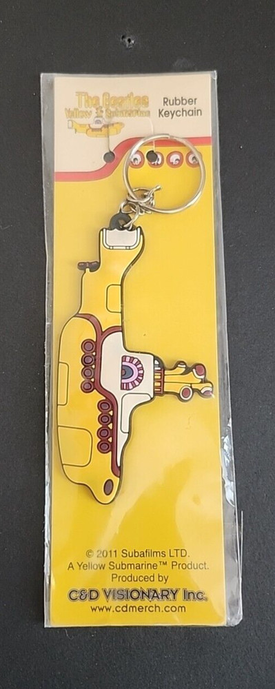 The Beatles Yellow Submarine Rubber Keychain 2011