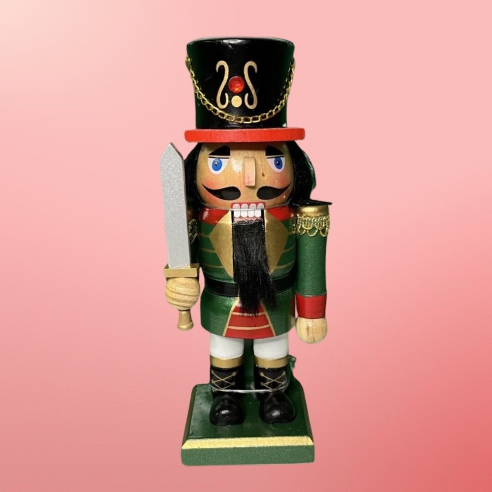 Kurt S Adler 9” Wooden Nutcracker Soldier