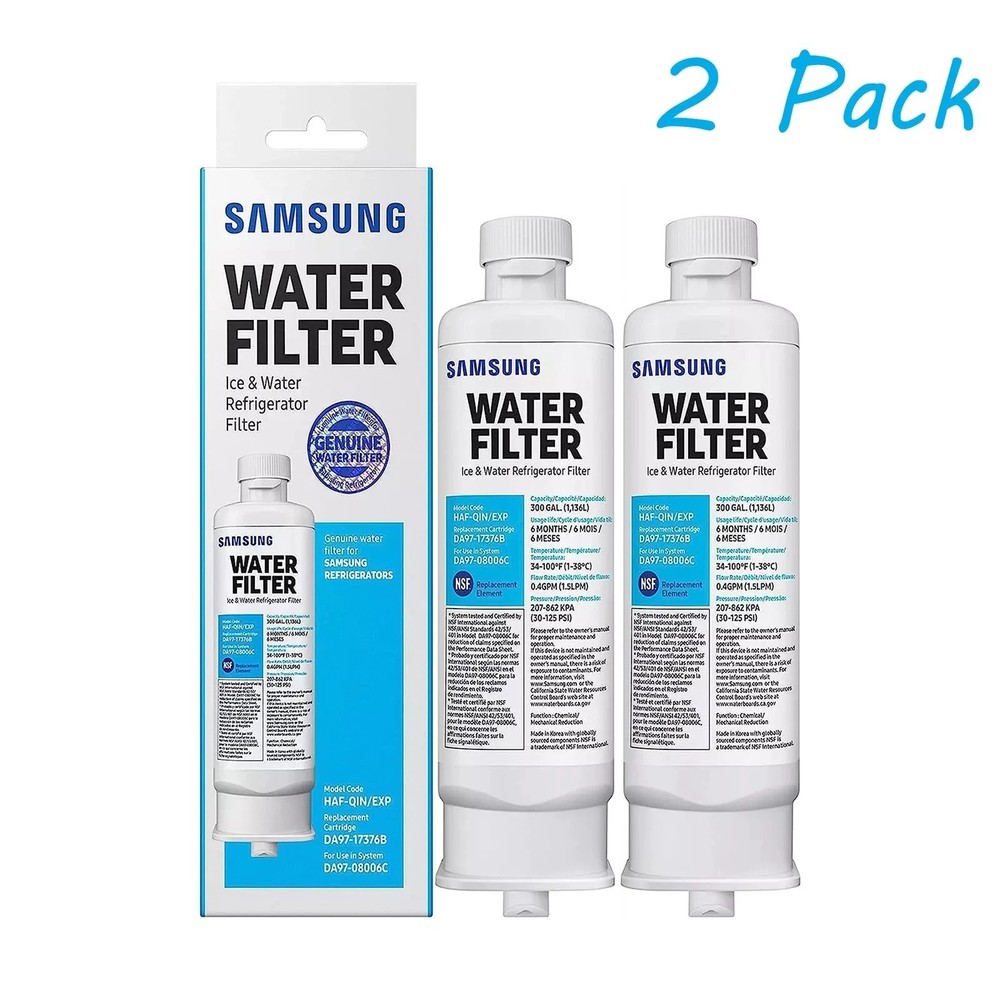 2 PACK NEW Samsung DA97-17376B HAF-QIN/EXP REFRIGERATOR Water Filter US Ship