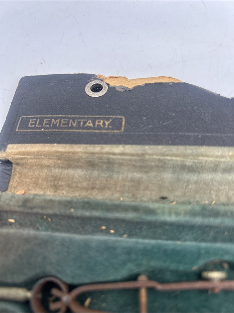 Vintage Eugene Dietzgen Co Drafting Tool Set Engineering + Case Elementary #1095