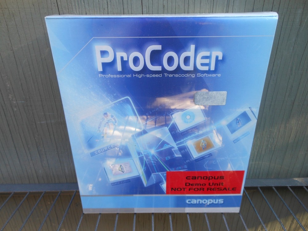 ProCoder NFR 2002 Canopus Software Demo Unit NOT FOR RESALE (Sealed NEW) 12D