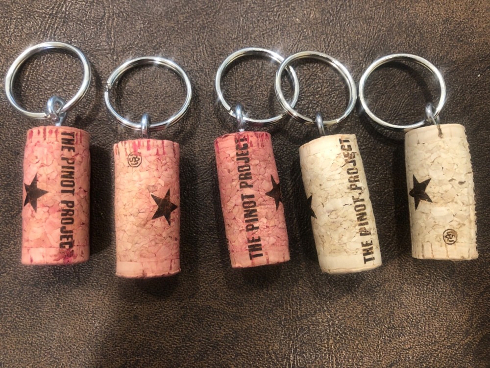 Recycled Wine Cork Keychains