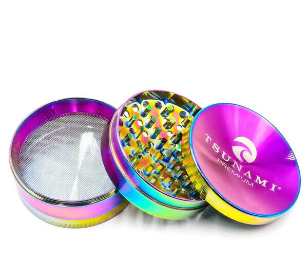 100mm Tsunami Herb Grinder - assorted