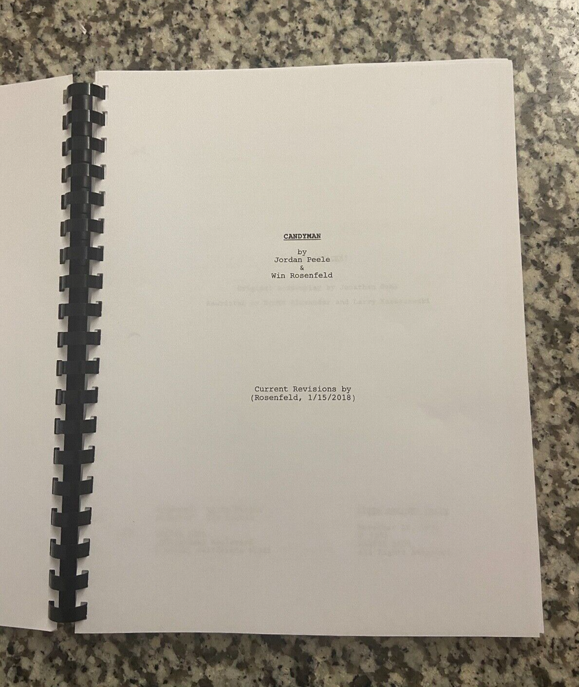Candyman (2021) Horror Movie Script Reprint Full Screenplay unsigned