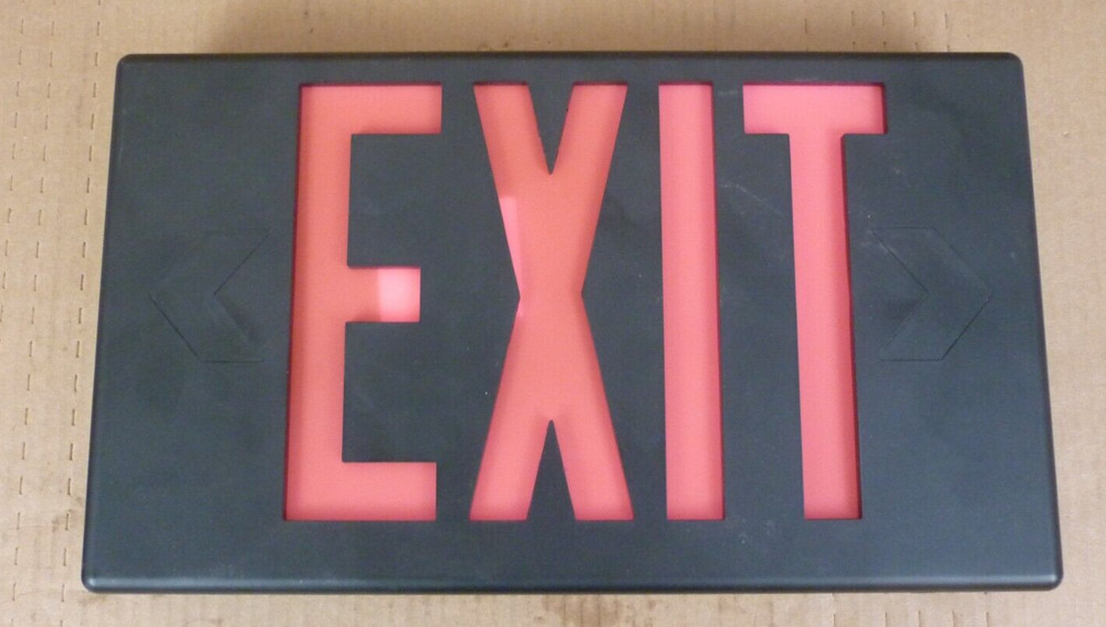 Eaton Sure-Lites Polycarbonate LED Emergency Light Exit Sign P/N LPX6BK