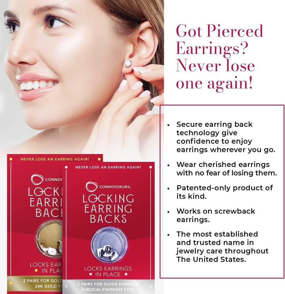 Surgical Steel Earring Back Replacements - Comfortable Fit