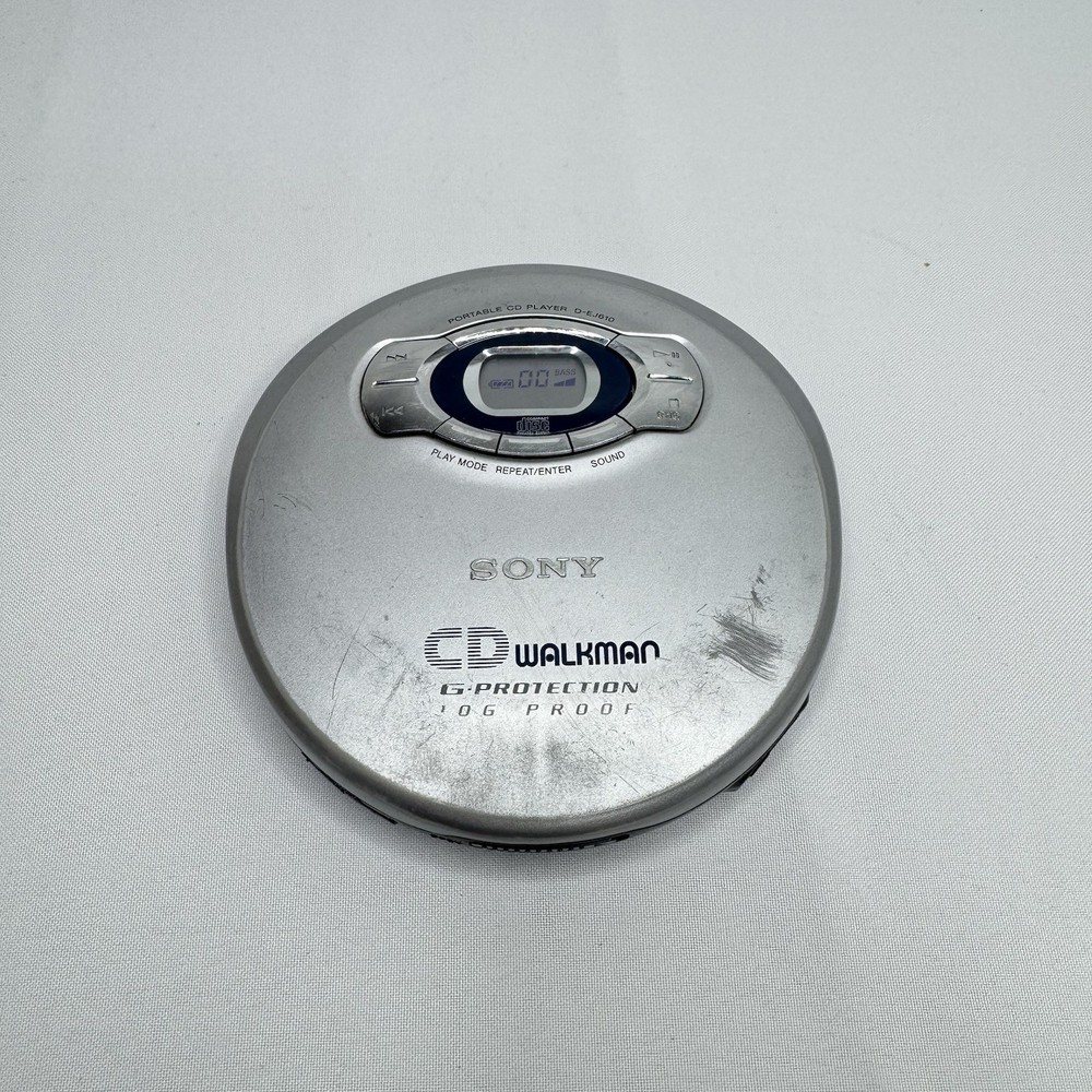 Sony Walkman D-EJ610 Portable CD Player G-Protection Fully Working Tested