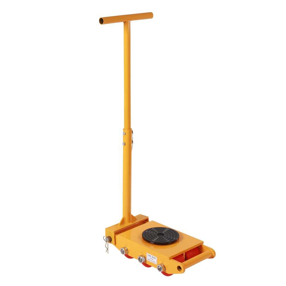 Dolly Skate Machinery Roller Mover Cargo Trolley 8T +Handle Heavy Duty Machine