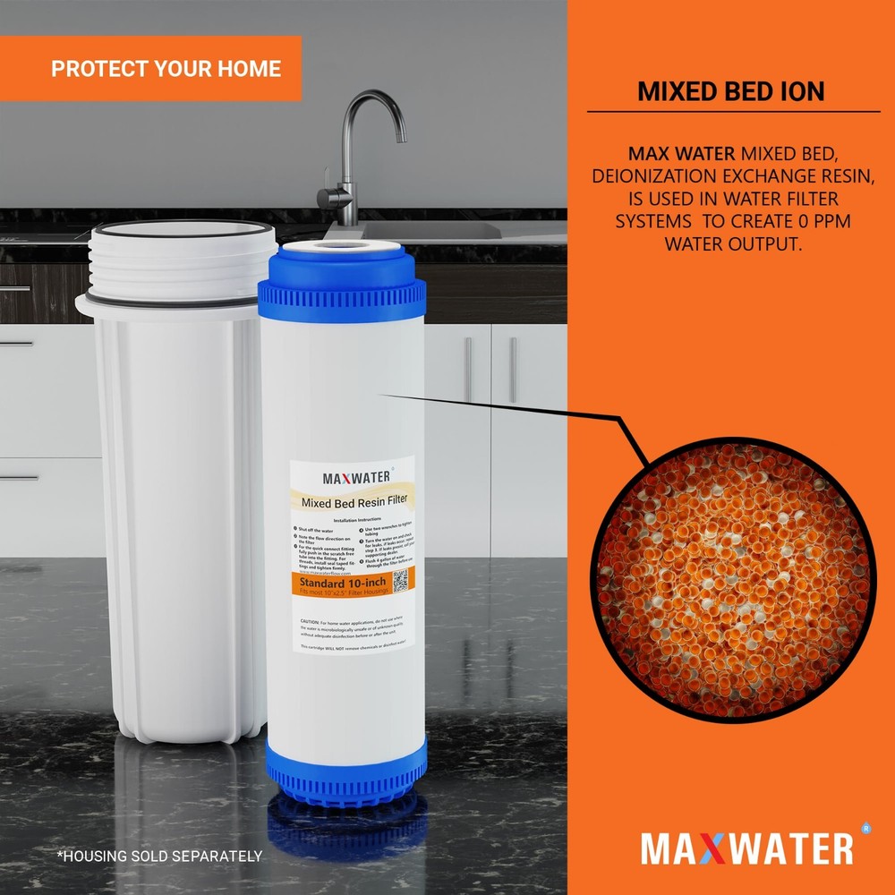 MIXED BED DI RESIN FILTER CARTRIDGE (2x Non-Refill DI)