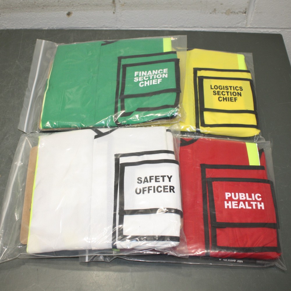 Disaster Management Systems DMS 05303, NIMS EOC Vest & ICS Flag Kit, 44 Pieces
