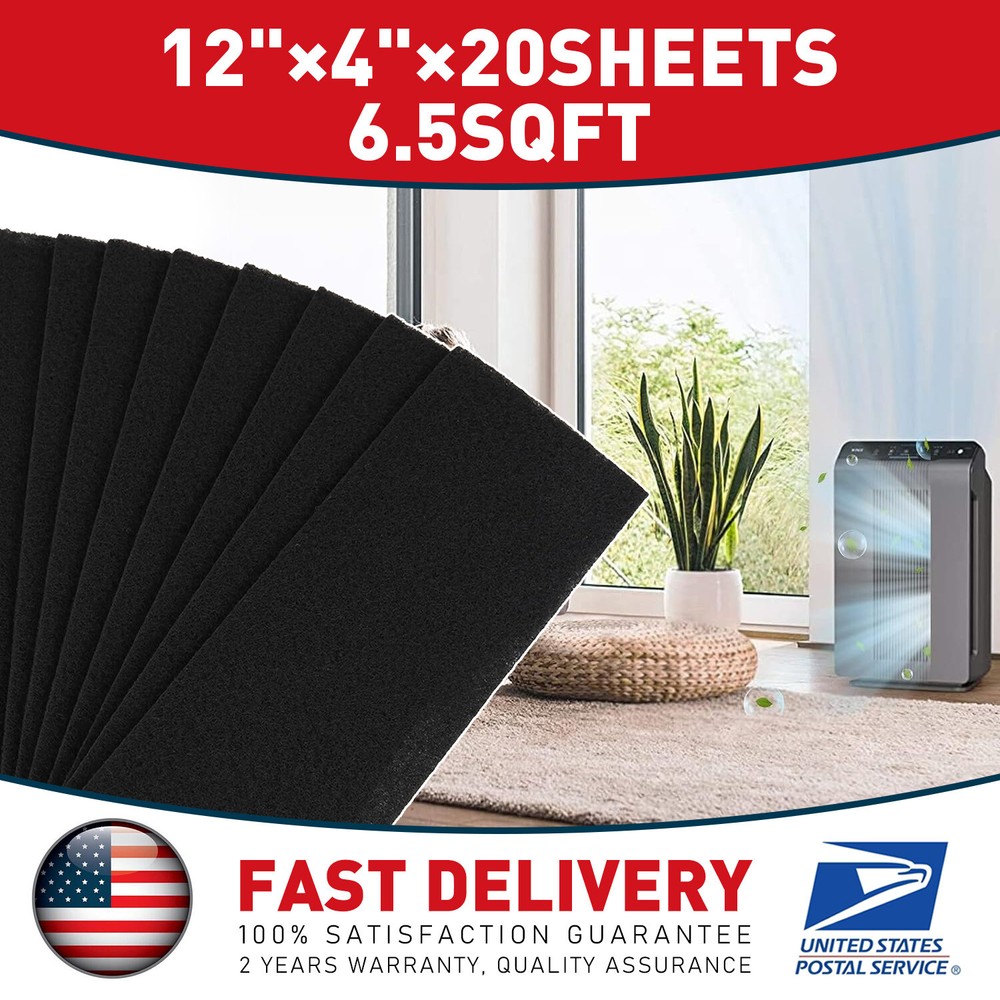 Cat Litter Box Replacement Filter Activated Charcoal Deodorizing Filters Replace