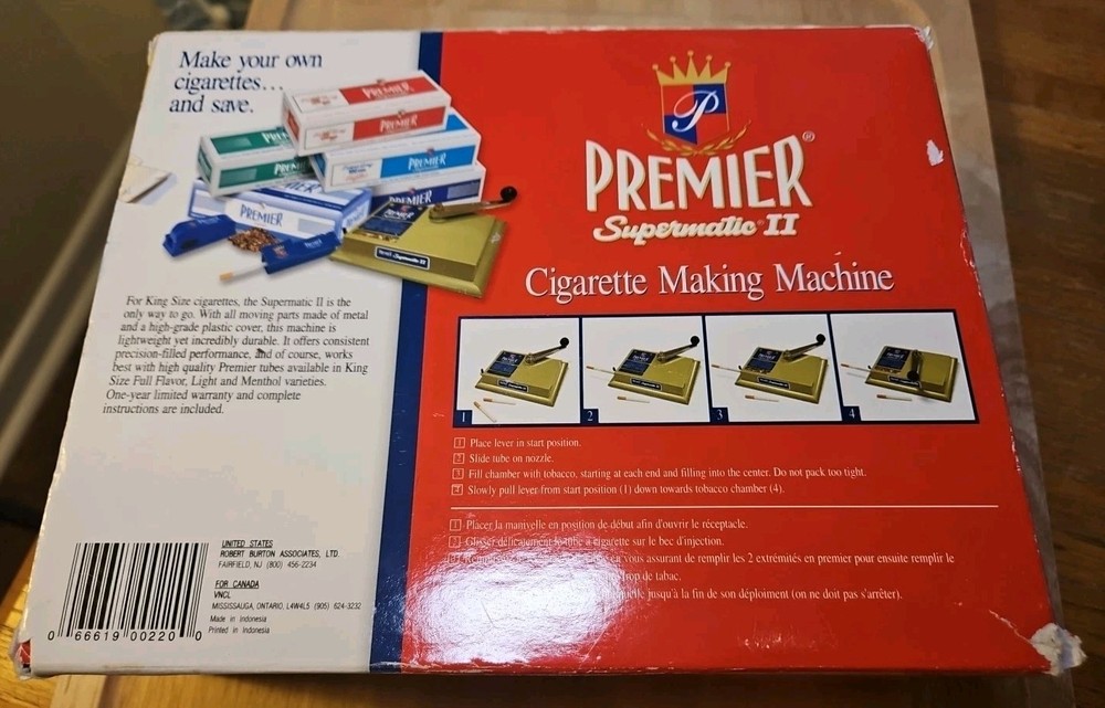 Premier Supermatic 2 II Cigarette Making Machine Cigarette Packing Injector