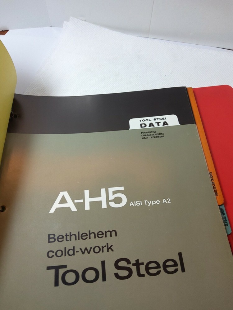 1970s Bethlehem Steel, Tool Steel Data Information Brochures