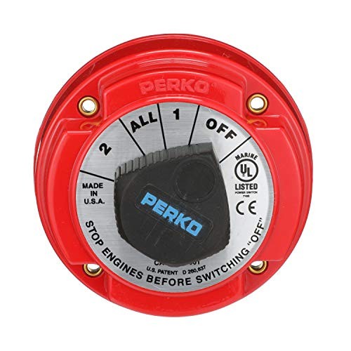 Battery Select Disconnect Isolator Cutoff, Dual, 12 -50V Switch