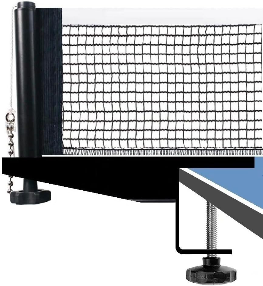 Professional Table Tennis Net Fits 1.8" Maximum Table Thickness | Screw Clamp Pi