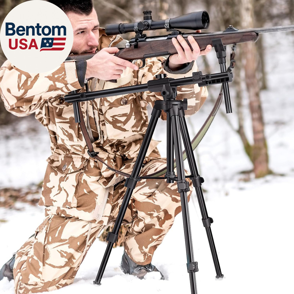 Hunting Rests, Shooting Tripod with Dual Frame, Flexible Orientation, Adjustable