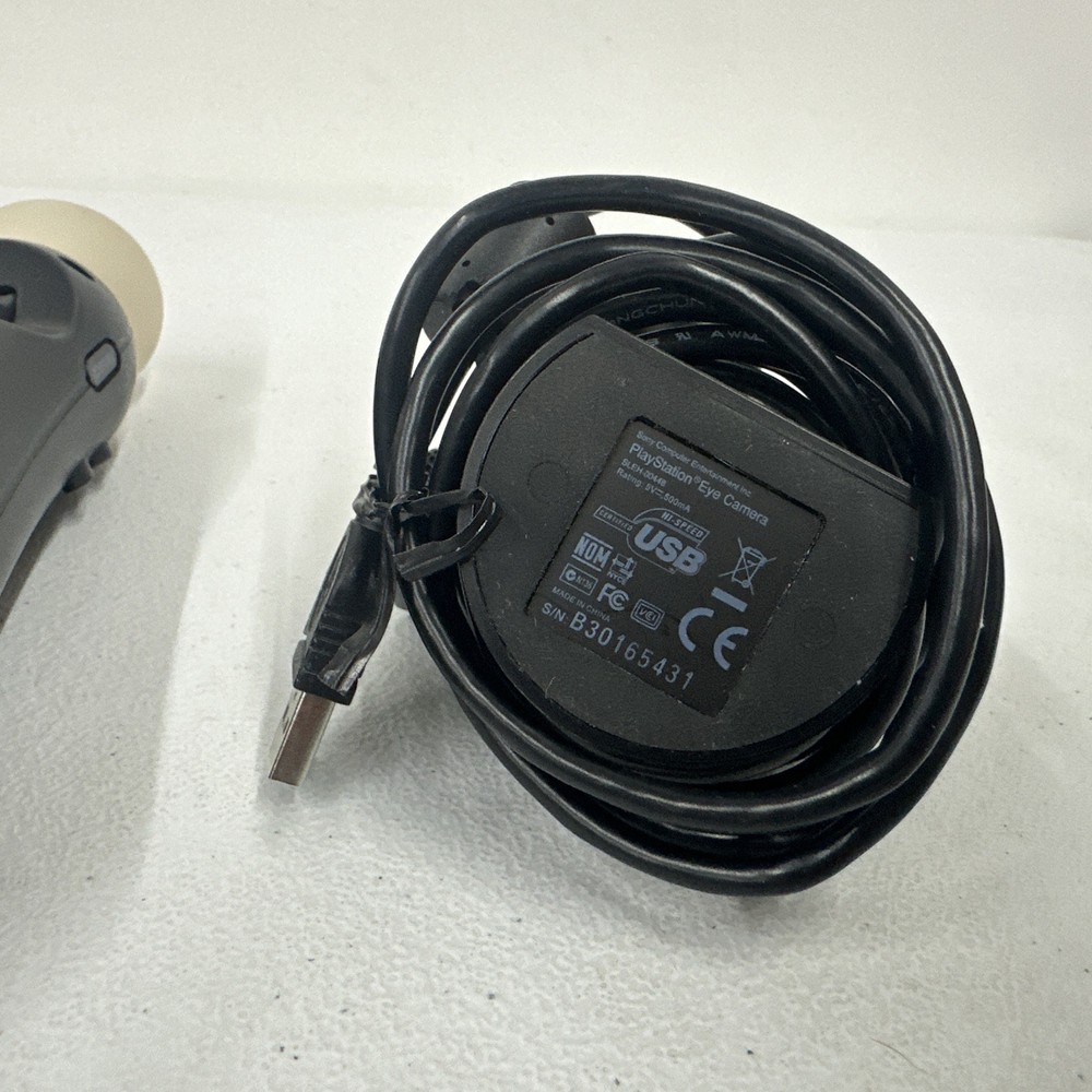 Sony PlayStation PS3 USB Move Motion Camera & Motion Controllers Untested As Is